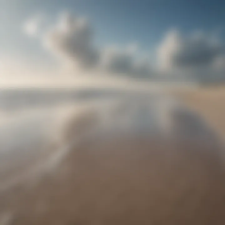 A stunning view of Sankt Peter Ording's expansive beach under a clear sky