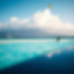 A serene view of turquoise waters ideal for kitesurfing