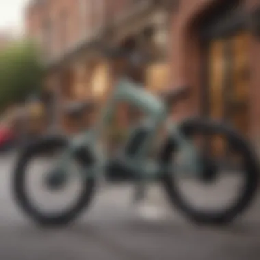 Mac Electric Bike in an urban setting, highlighting its role in sustainable transport.