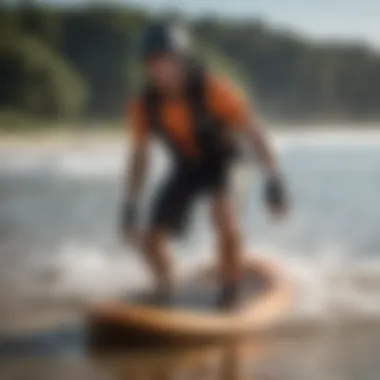 Safety gear and equipment for using a motorized boogie board