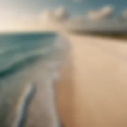 A panoramic view of Tiger Tail Beach showcasing the vibrant waters and sandy shores