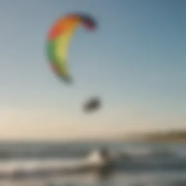 Kitesurfing enthusiasts enjoying the breeze