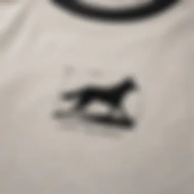 Animal silhouette stamp on t-shirt