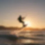 Golden Hour Kiteboarding Adventure Sunset Kiteboarding Session