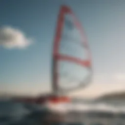 Innovative hydrofoil design on windsurf board