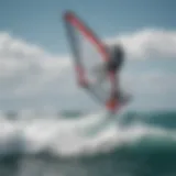 Foilboard Windsurfing Action