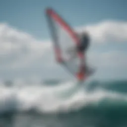 Foilboard Windsurfing Action