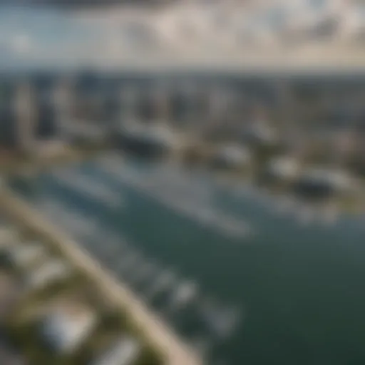 Aerial view of Fort Lauderdale's skyline and marina