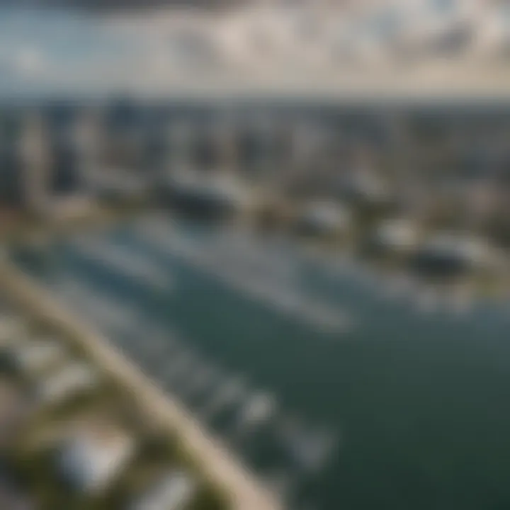 Aerial view of Fort Lauderdale's skyline and marina