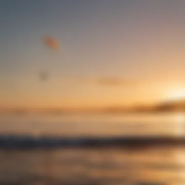 Sunset casting a golden glow over the tranquil waters of Boundry Bay