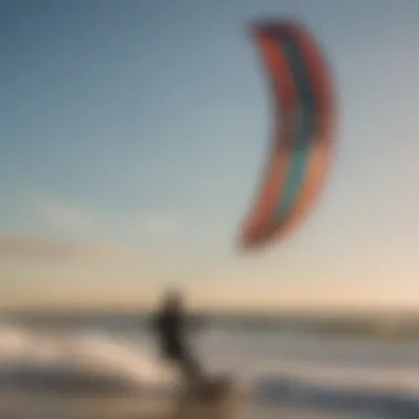 Graceful Kitesurfing Maneuver