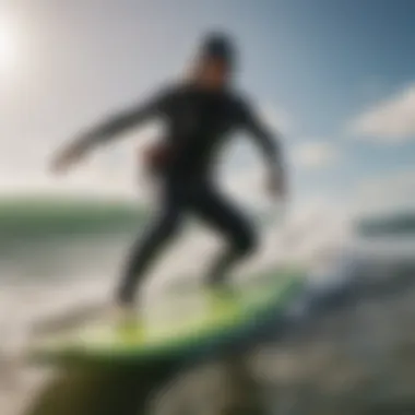 Greenlight surfboard being tested in challenging conditions