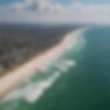 Wind patterns illustrated over Gulf Breeze coastline