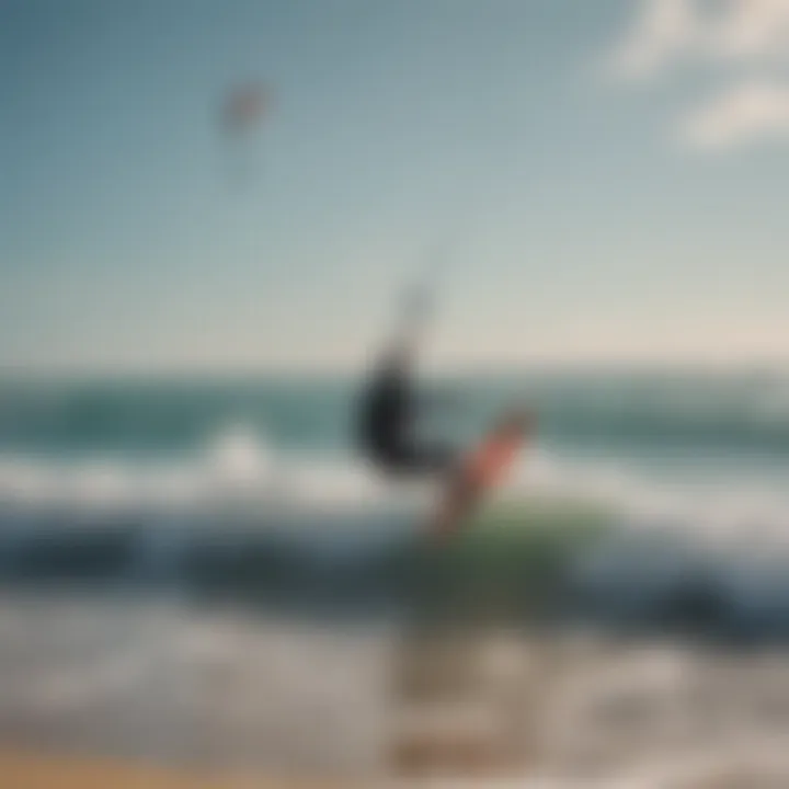 Scenic view of kitesurfers enjoying the waves with Haibike equipment