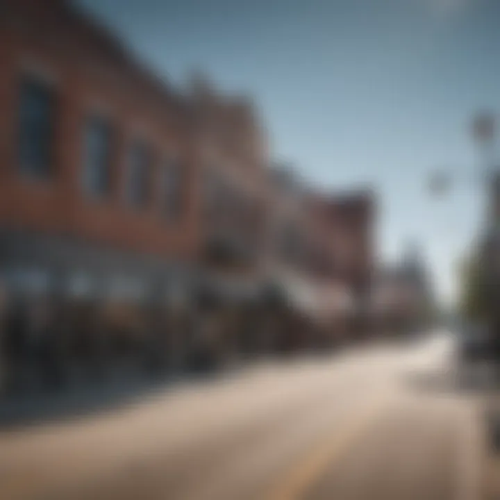 Historic buildings along the streets of downtown Grand Haven