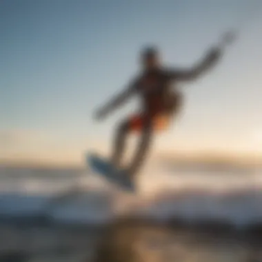 Evaluating the Environmental Impact of Hydro Efoils A serene kitesurfing scene highlighting environmental considerations
