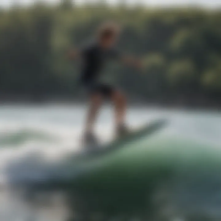 Riding the Hydrofoil Wakesurf Board