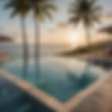 Infinity Pool Overlooking Tropical Paradise at Greenwood Beach Resort