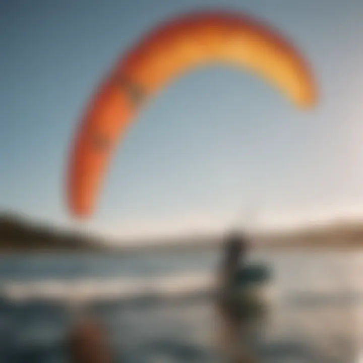 Inflatable wing foil rider executing an advanced maneuver