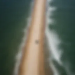 Aerial perspective of Jones Beach coastline