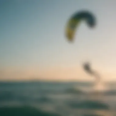 Kite Surfers Enjoying Miami's Waters