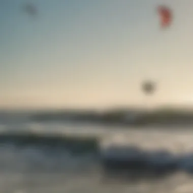 Kite Surfers Enjoying the Waves in Jax