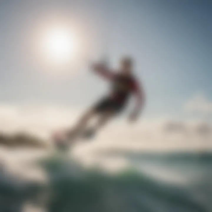 Vibrant kite surf scene at Fort Lauderdale beach