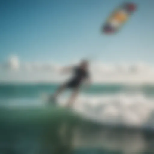 Kite surfers riding the waves in Key West