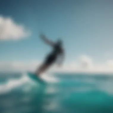 Kite Surfing Tricks in Turquoise Waters