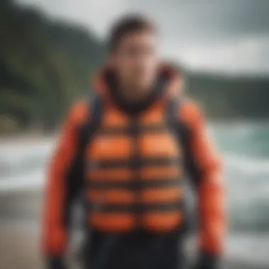 Visual guide to choosing the right size of life jacket for kiteboarding