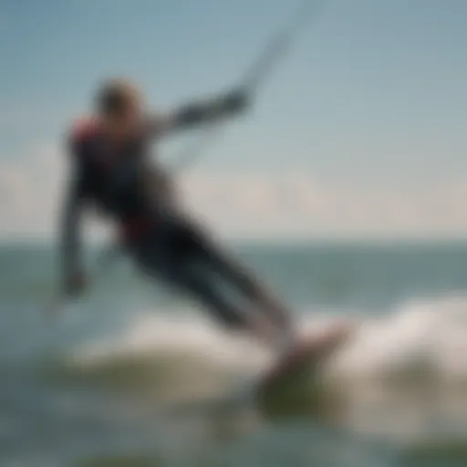 Kiteboarder on Lake Erie