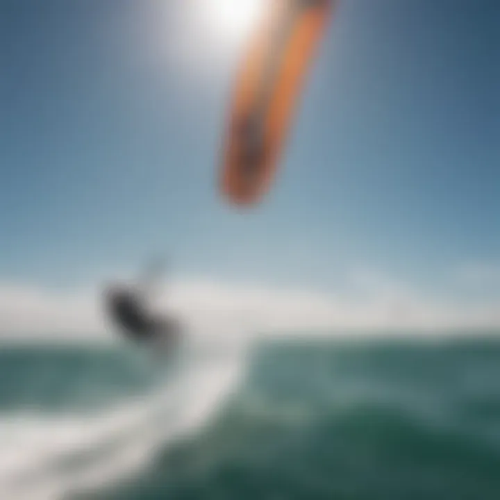 Kiteboarding Trick in the Air