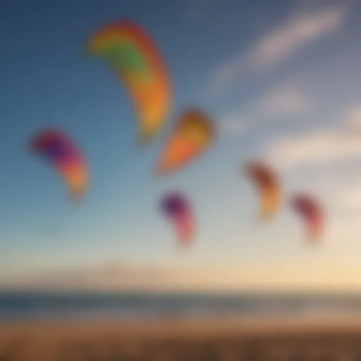 An array of kites ready for the wind