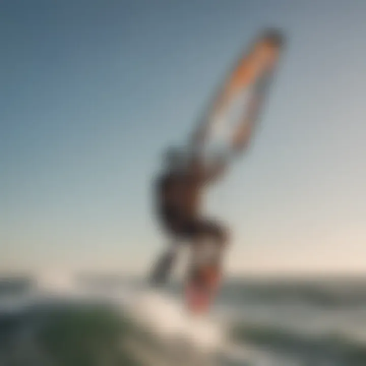 Kitesurfer Riding the Wind in Los Angeles