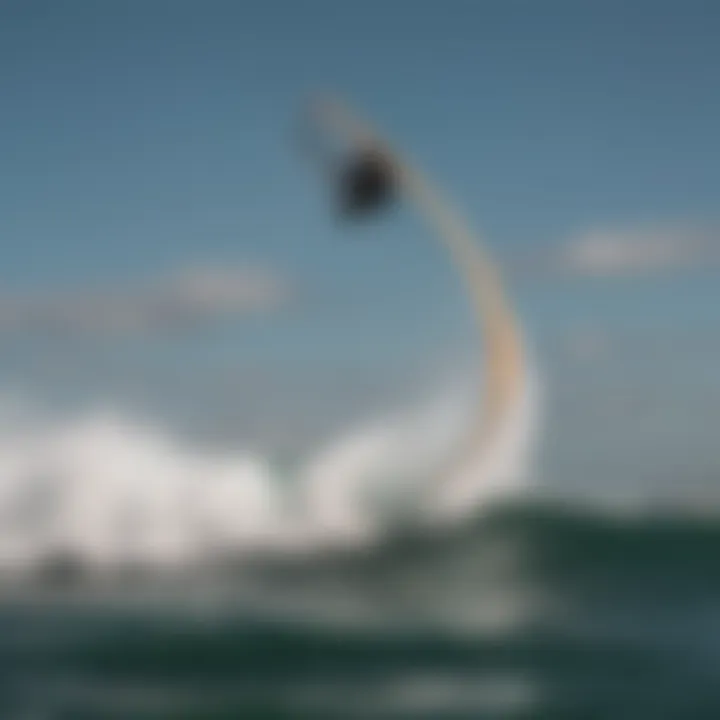 Kitesurfer performing tricks with Switchblade Cabrinha