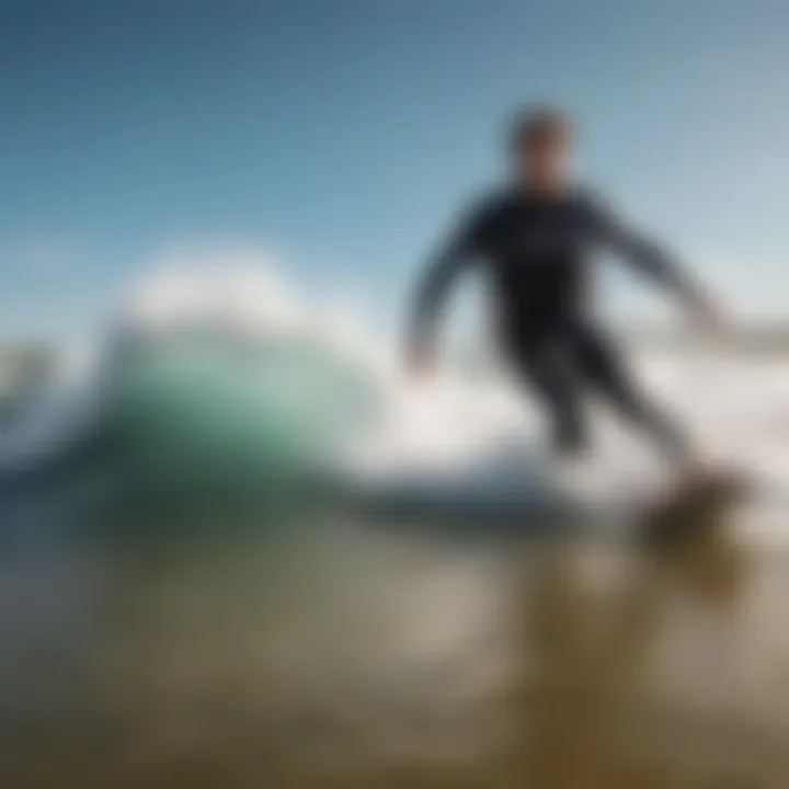 Kitesurfers maneuvering through challenging waves