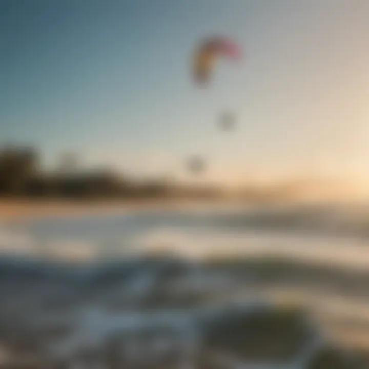 Kitesurfers Enjoying the Breeze at Tourmaline Surf Park