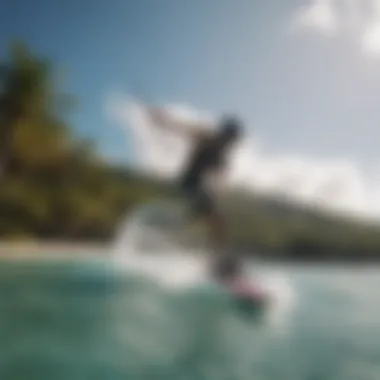 Kitesurfing Adventure in Crystal Clear Waters of St. Lucia