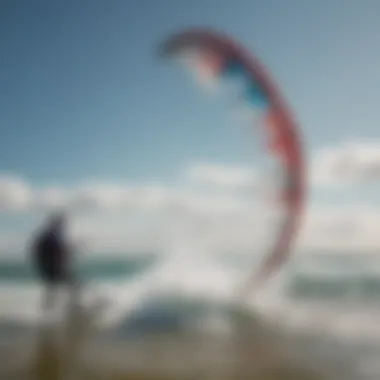 Kitesurfing enthusiast analyzing wind patterns