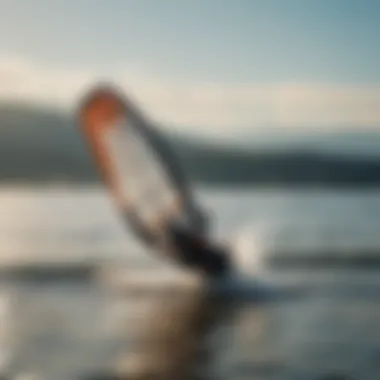 Kitesurfing gear against a backdrop of the Puget Sound