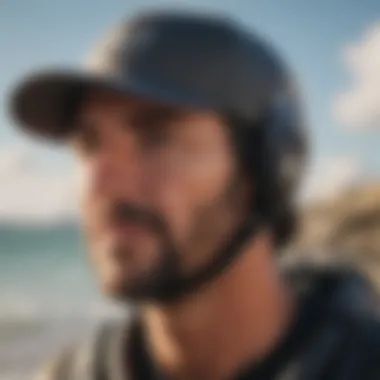 Comfortable kitesurfing hat for long sessions