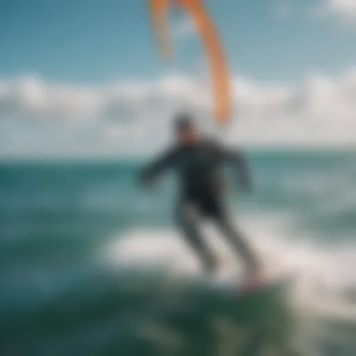 A captivating view of kitesurfers in action on the vibrant waters of Fort Lauderdale