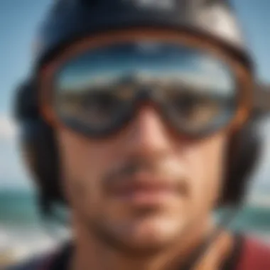 Detailed view of Kurtis goggles highlighting design features