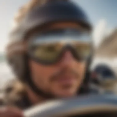 Kurtis surf goggles showcasing advanced lens technology