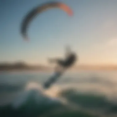 Graceful Kitesurfing Maneuver