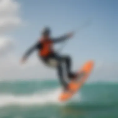 Miami Kiteboarding Shop Customer Testing Equipment