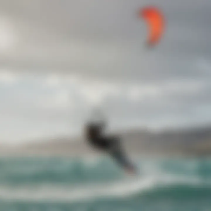 Kitesurfers performing impressive tricks in the strong winds of Mokuleia Hawaii