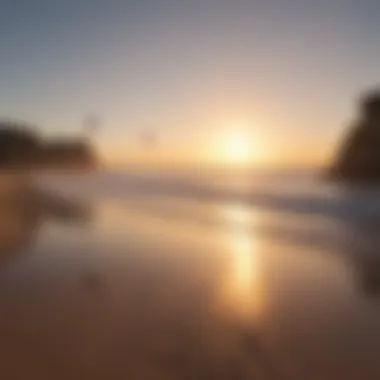 Morning sunrise at La Pointe Surf Camp