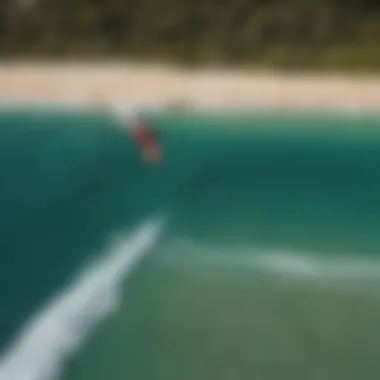 Aerial view of Naish Kite Bar with ocean backdrop