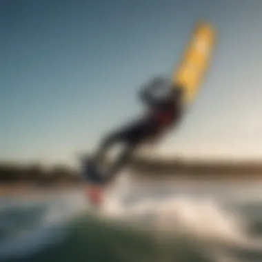 Kitesurfers demonstrating advanced performance techniques